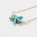 Shangjie OEM de verão Summer Turquoise Starfish Pearl Pearl Tornilixa Braclets Opal Tornozinhos Mini Corbotas de Coração